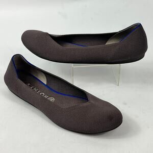 Rothy’s The Flat in Shale Grey Women’s Size 11 Ballet Shoe Round Toe Washable